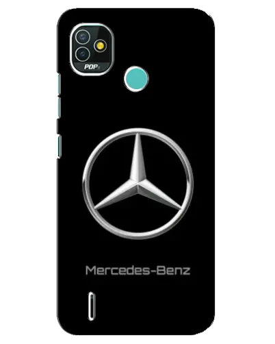 Чехол для TECNO Pop 4 LTE с картинкой «Mercedes Silver Logo»