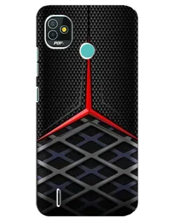 Чехол для TECNO Pop 4 LTE с картинкой «Mercedes Carbon Grid»