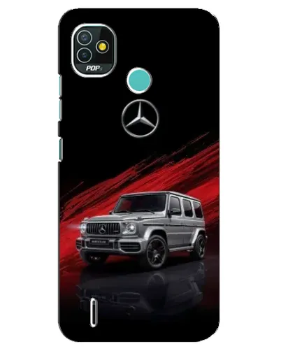 Чехол для TECNO Pop 4 LTE с картинкой «Mercedes G-Class красный»