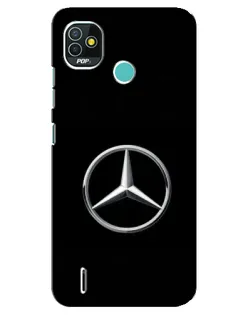 Чехол для TECNO Pop 4 LTE с картинкой «Mercedes классический лого»
