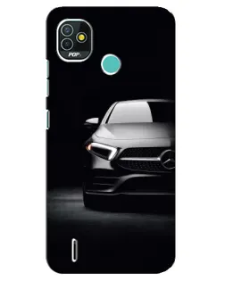 Чехол для TECNO Pop 4 LTE с картинкой «Свет фар Mercedes»
