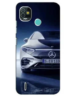 Чехол для TECNO Pop 4 LTE с картинкой «Mercedes EQ — будущее»