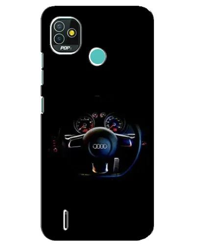 Чехол для TECNO Pop 4 LTE с картинкой «Салон Audi — руль» Чехол для TECNO Pop 4 LTE с картинкой «Салон Audi — руль»
