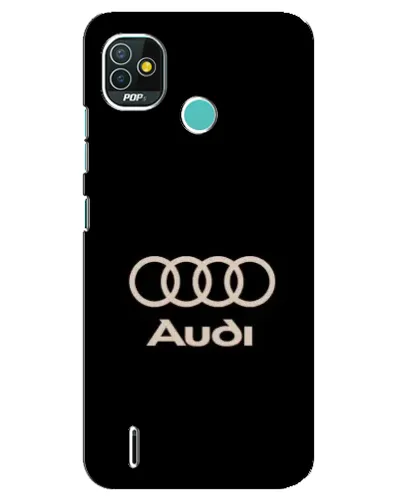 Чехол для TECNO Pop 4 LTE с картинкой «Audi — золотой логотип» Чехол для TECNO Pop 4 LTE с картинкой «Audi — золотой логотип»