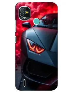 Чохол для TECNO Pop 4 LTE з картинкою «Lamborghini червоне сяйво» Чохол для TECNO Pop 4 LTE з картинкою «Lamborghini червоне сяйво»