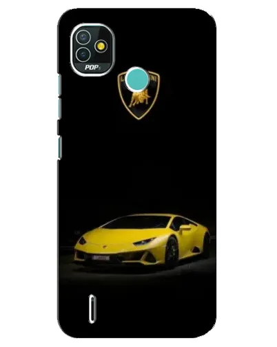 Чехол для TECNO Pop 4 LTE с картинкой «Lamborghini желтый акцент» Чехол для TECNO Pop 4 LTE с картинкой «Lamborghini желтый акцент»