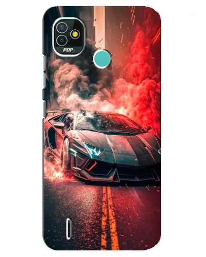 Чехол для TECNO Pop 4 LTE с картинкой «Lamborghini красный дым» Чехол для TECNO Pop 4 LTE с картинкой «Lamborghini красный дым»