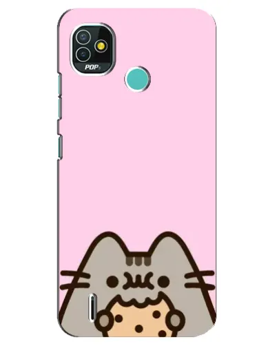 Чехол для TECNO Pop 4 LTE с картинкой «Pusheen и печенье» Чехол для TECNO Pop 4 LTE с картинкой «Pusheen и печенье»