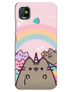Чехол для TECNO Pop 4 LTE с картинкой «Единорог Pusheen» Чехол для TECNO Pop 4 LTE с картинкой «Единорог Pusheen»