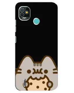 Чехол для TECNO Pop 4 LTE с картинкой «Пушин на черном» Чехол для TECNO Pop 4 LTE с картинкой «Пушин на черном»