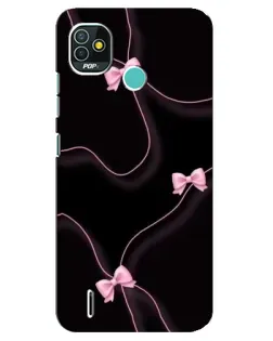 Чехол для TECNO Pop 4 LTE с картинкой «Розовые ленты»