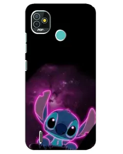 Чехол для TECNO Pop 4 LTE с картинкой «Неоновый Stitch» Чехол для TECNO Pop 4 LTE с картинкой «Неоновый Stitch»