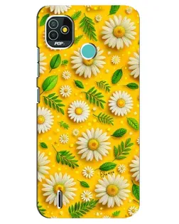 Чехол для TECNO Pop 4 LTE с картинкой «Ромашковое солнце»