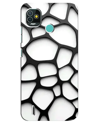 Чехол для TECNO Pop 4 LTE с картинкой «Белая объемная сетка» Чехол для TECNO Pop 4 LTE с картинкой «Белая объемная сетка»