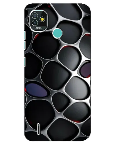Чехол для TECNO Pop 4 LTE с картинкой «Объемная темная решетка» Чехол для TECNO Pop 4 LTE с картинкой «Объемная темная решетка»