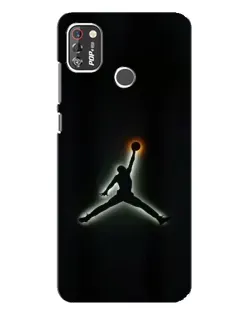 Чехол для TECNO POP 4 Pro с картинкой «Jordan Gradient Logo»