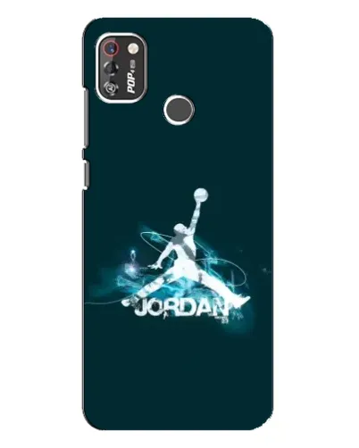 Чехол для TECNO POP 4 Pro с картинкой «Jordan Blue Fire» Чехол для TECNO POP 4 Pro с картинкой «Jordan Blue Fire»