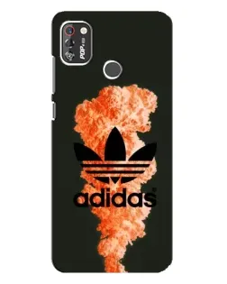 Чехол для TECNO POP 4 Pro с картинкой «Оранжевый дым Adidas»