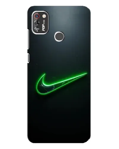 Чехол для TECNO POP 4 Pro с картинкой «Неоновый контур Nike» Чехол для TECNO POP 4 Pro с картинкой «Неоновый контур Nike»