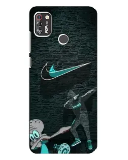 Чехол для TECNO POP 4 Pro с картинкой «Спортивный арт Nike»
