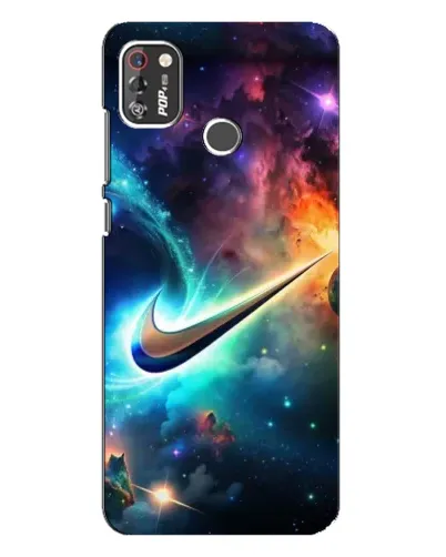 Чехол для TECNO POP 4 Pro с картинкой «Космический Nike Swoosh» Чехол для TECNO POP 4 Pro с картинкой «Космический Nike Swoosh»