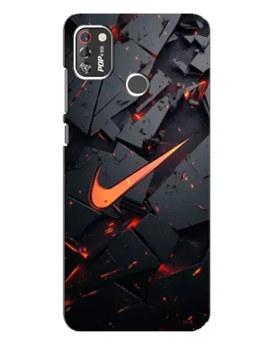 Чехол для TECNO POP 4 Pro с картинкой «Nike — эффект разломов» Чехол для TECNO POP 4 Pro с картинкой «Nike — эффект разломов»