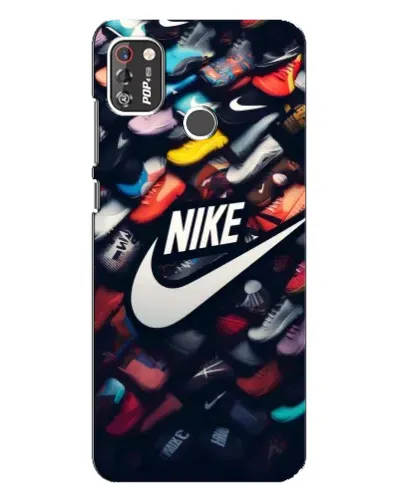 Чехол для TECNO POP 4 Pro с картинкой «Коллекция кроссовок Nike» Чехол для TECNO POP 4 Pro с картинкой «Коллекция кроссовок Nike»