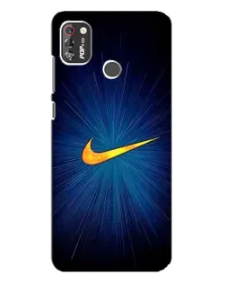 Чехол для TECNO POP 4 Pro с картинкой «Синий пульс Nike»
