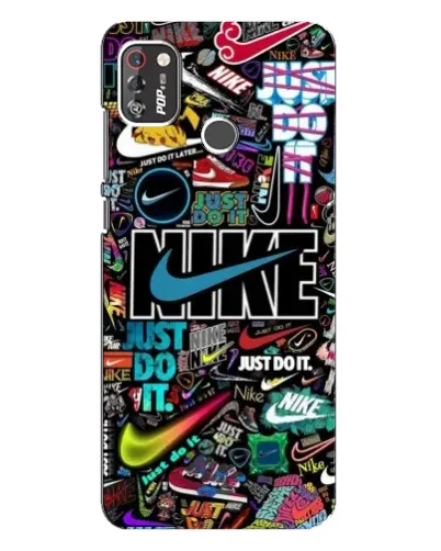 Чехол для TECNO POP 4 Pro с картинкой «Яркий коллаж Nike» Чехол для TECNO POP 4 Pro с картинкой «Яркий коллаж Nike»