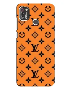 Чехол для TECNO POP 4 Pro с картинкой «Оранжевый стиль LV»