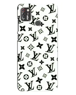 Чехол для TECNO POP 4 Pro с картинкой «Монохромный хаос LV»