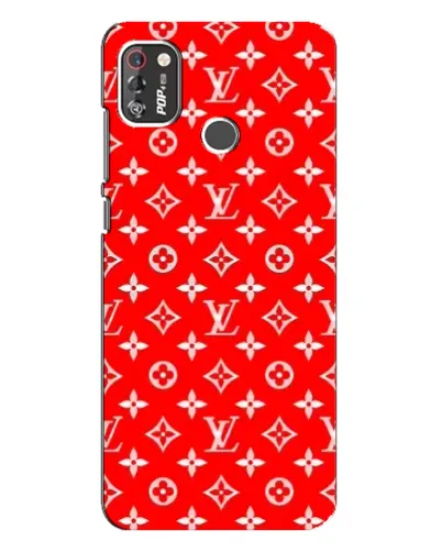 Чехол для TECNO POP 4 Pro с картинкой «Яркий паттерн LV»
