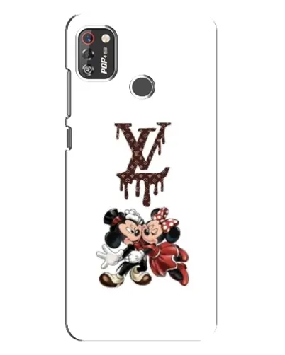 Чехол для TECNO POP 4 Pro с картинкой «LV и Микки Маус»