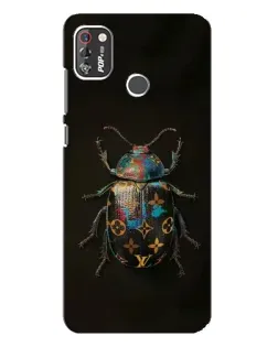Чехол для TECNO POP 4 Pro с картинкой «LV — мраморный принт»