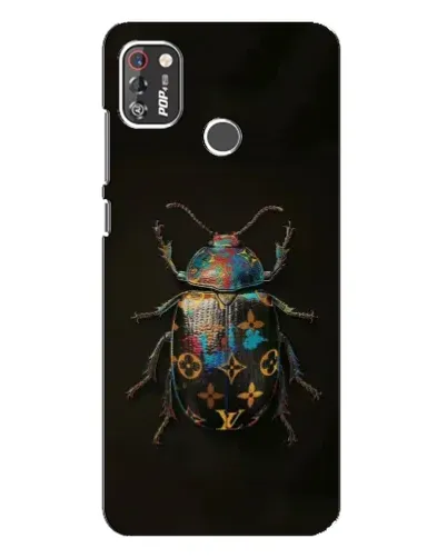 Чехол для TECNO POP 4 Pro с картинкой «LV — мраморный принт»