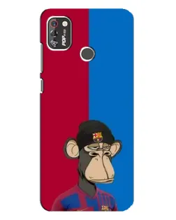 Чохол для TECNO POP 4 Pro з картинкою «Bored Ape — фанат Барси» Чохол для TECNO POP 4 Pro з картинкою «Bored Ape — фанат Барси»
