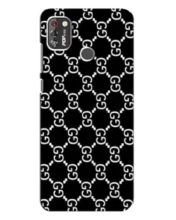 Чехол для TECNO POP 4 Pro с картинкой «Gucci — сетчатый паттерн»