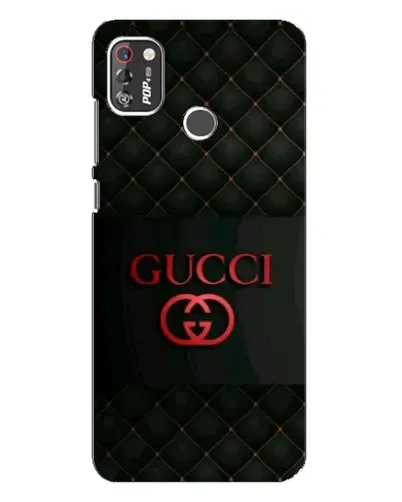 Чехол для TECNO POP 4 Pro с картинкой «Gucci — стеганый черный»