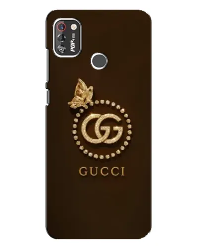 Чехол для TECNO POP 4 Pro с картинкой «Gucci — золотая бабочка»