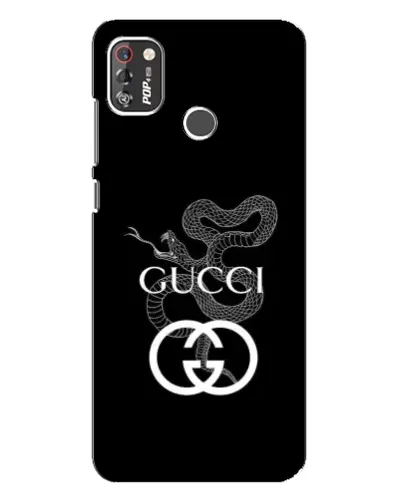 Чехол для TECNO POP 4 Pro с картинкой «Gucci — серебряная змея»