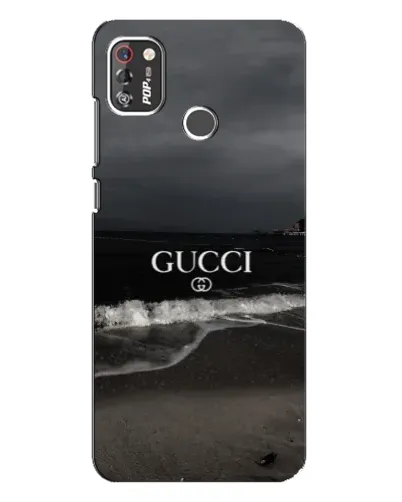 Чехол для TECNO POP 4 Pro с картинкой «Gucci — морской прибой»
