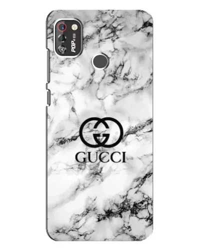 Чехол для TECNO POP 4 Pro с картинкой «Gucci — мраморный шик»