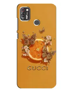 Чехол для TECNO POP 4 Pro с картинкой «Gucci — золотые бабочки» Чехол для TECNO POP 4 Pro с картинкой «Gucci — золотые бабочки»