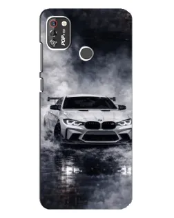 Чехол для TECNO POP 4 Pro с картинкой «BMW сквозь туман» Чехол для TECNO POP 4 Pro с картинкой «BMW сквозь туман»