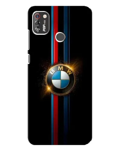 Чехол для TECNO POP 4 Pro с картинкой «BMW M-Power неон»
