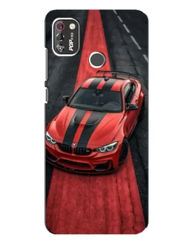 Чехол для TECNO POP 4 Pro с картинкой «BMW на красной дорожке»