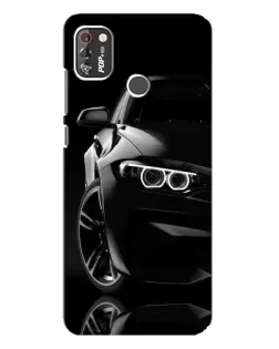 Чехол для TECNO POP 4 Pro с картинкой «Черная BMW — профиль» Чехол для TECNO POP 4 Pro с картинкой «Черная BMW — профиль»