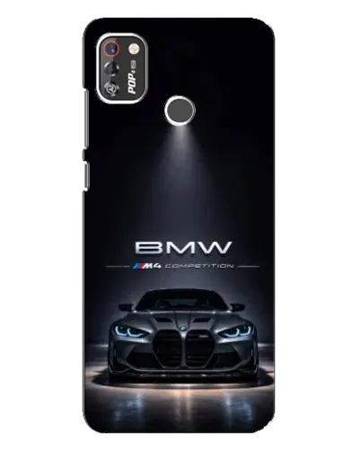 Чехол для TECNO POP 4 Pro с картинкой «BMW сквозь ночной город» Чехол для TECNO POP 4 Pro с картинкой «BMW сквозь ночной город»