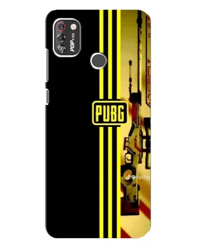 Чехол для TECNO POP 4 Pro с картинкой «PUBG — камуфляжный шлем»