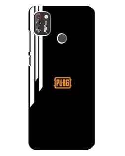 Чехол для TECNO POP 4 Pro с картинкой «PUBG — вертикальные линии»